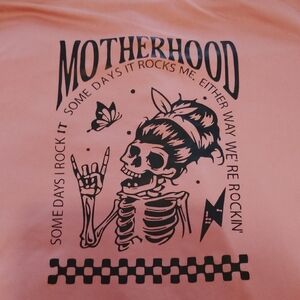 Pink Graphic "Motherhood" T-Shirt